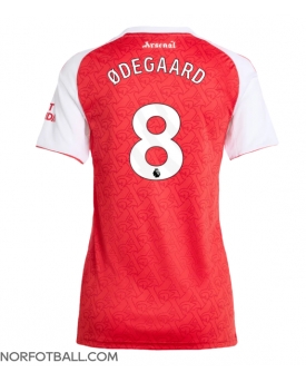 Billige Fotballdrakt Arsenal Martin Odegaard #8 Replika Hjemmedrakt Dame 2025-26 Kortermet
